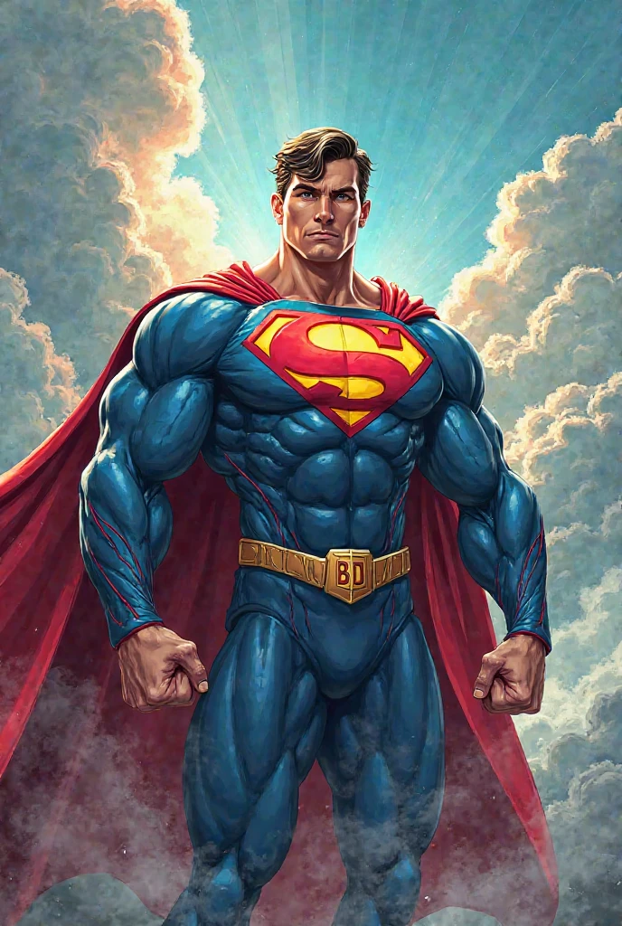 Superman in drawing