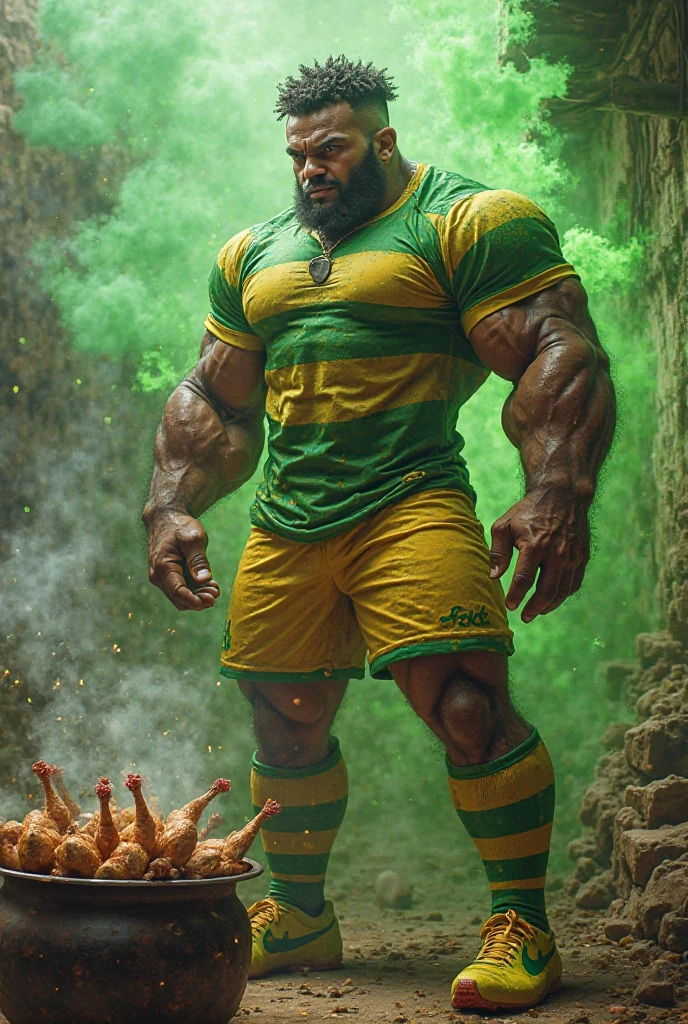 the incrible hulk using a griff clothes, usign grillz, gang signs, lean and codein, ultra wide photo