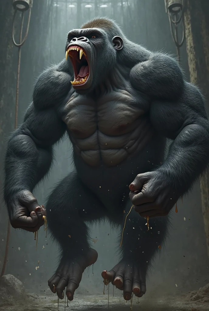 ggressive eyes and fearless body position