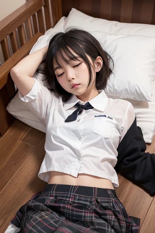 One Woman, alone, alone Focus, Cowboy Shot, Portraiture,, Beaver,((Black Hair)), Short Bob, Very beautiful eyes, work, White knit, (Small TI quality, Very detailed,Bedroom、Lying in bed、1 female,Brown Hair, ,((Furious look)),(((Skirt Lift)))、stylish,,(I'looking forward to it)(((blush、Surprised expression)),(((short hair))),(((Skirt Lift)))