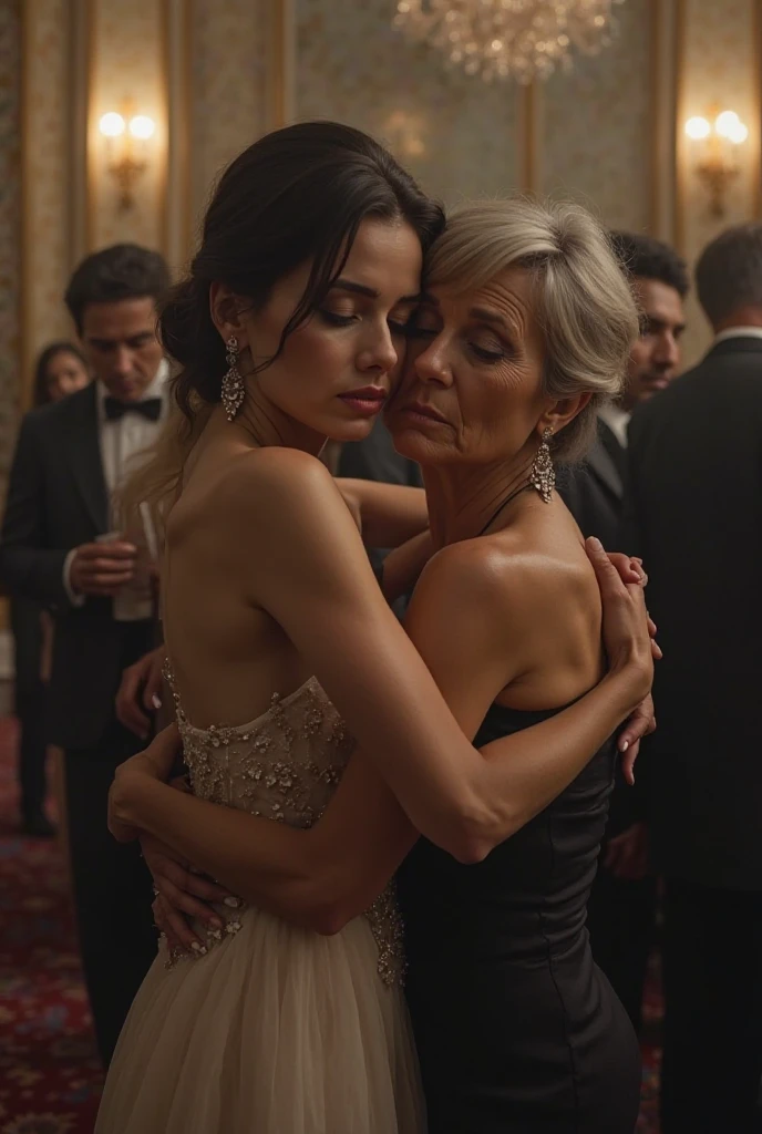 Ariana Grande kissing an old woman