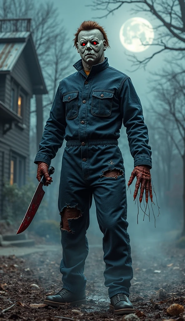 j2ys,sack over head, overalls, looking at viewer, close up,
standing in front of a door, reaching towards viewer, suburbs, extreme detail, hdr, beautiful quality, <lora:voorhees:.8>