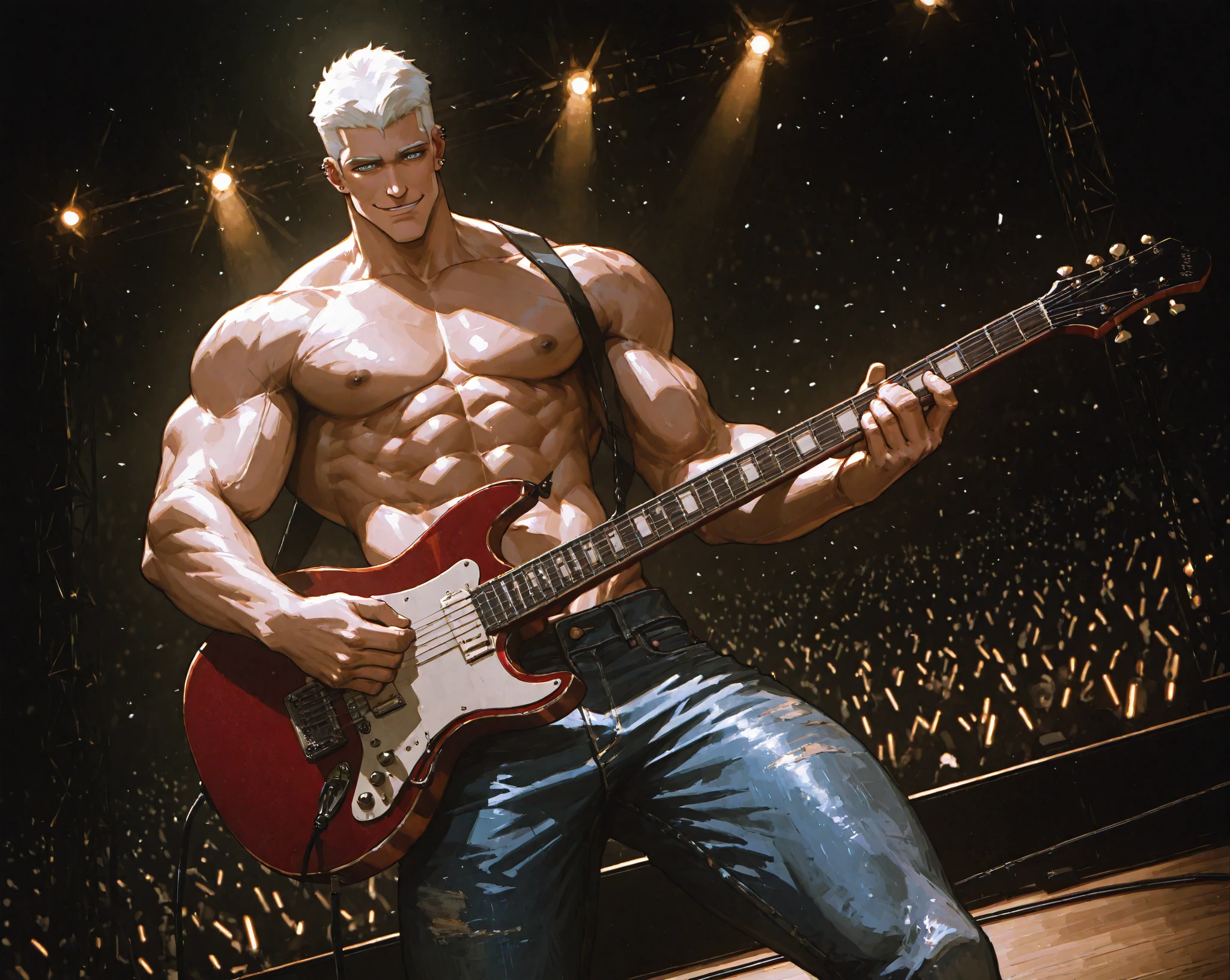 Artist photo, rock band, Macho, Realistic soleus muscle, 4 men and women