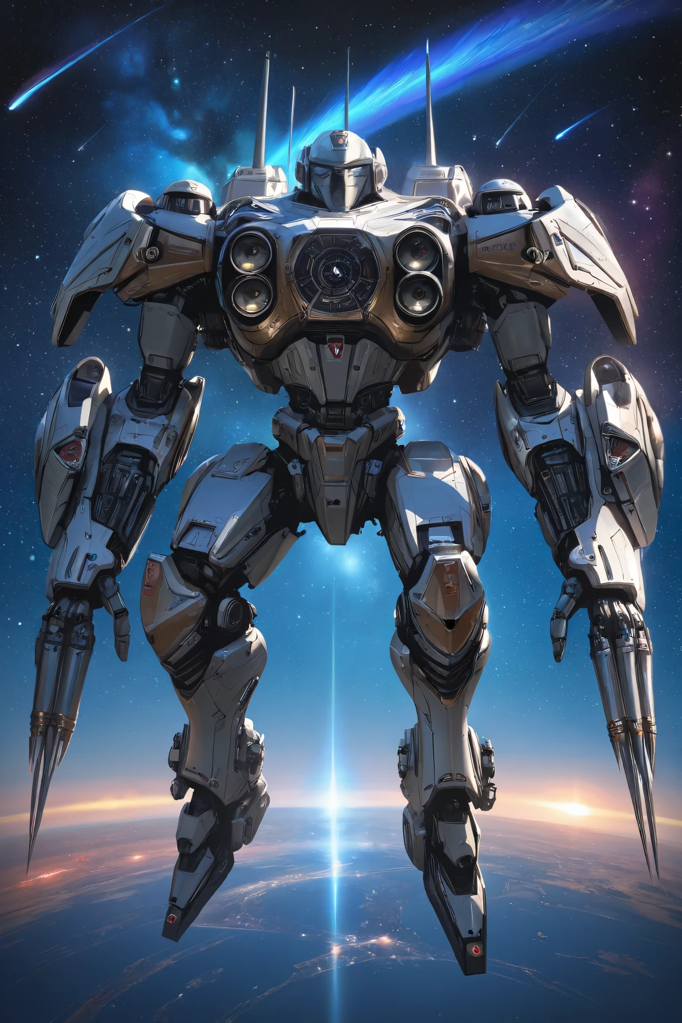 spaceship, Captain Future, comet, very detailed and beautiful design, illustrations, masterpiece, Highest quality, high resolution, 8k,  Dynamic Production, comet, Galaxy Cloud Patterns, Advanced machinery , unknown planet, Exquisite Optical Effects, Mysterious Atmosphere, Precise Textures, Shandana Scenery, Explosive Effects, Impressive realism, Perfect Reality, HDR, UHD, Studio Lighting, Ultra Fine Painting, Sharp Focus, Physically-Based Rendering, Extreme Detailed Expression, professional, vivid colors, Bokeh