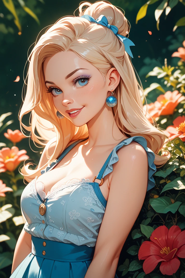 (natural colors, full color:1.6), (photography:1.2), (closeup face:1.2) portrait of gw3nd0l1n3, blonde hair, blue eyes, pale skin, wearing a dress, at a palace garden,  <lyco:LoHA_gw3nd0l1n3_SD1.5_230830:1>