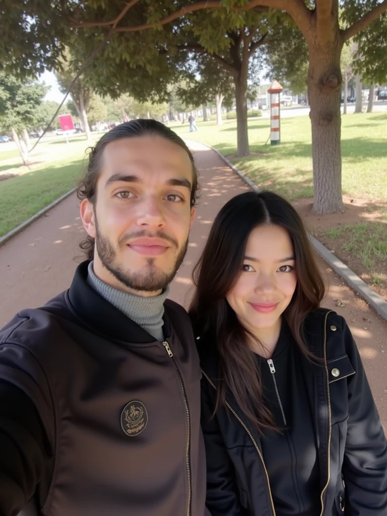 there is a man and woman taking a selfie together, 8k selfie photograph, lovely couple, very very low quality picture, photo taken in 2 0 2 0, 📷 mungojerrie and rumpleteazer, inspired by Glòria Muñoz, happy couple, irish youtuber, profile image, couple portrait, they are in love, couples portrait
