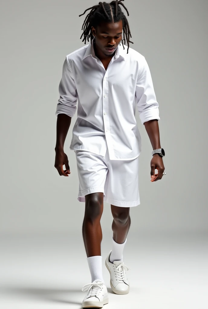 Honduran Miskito super realistic full body with white background