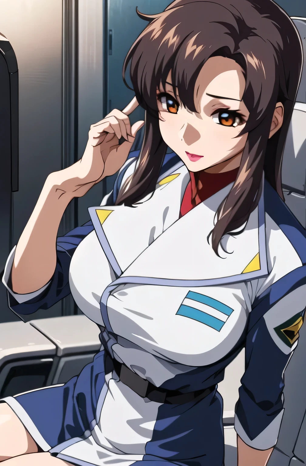 (faceの表情をさらに繊細に描いて下さい),Please draw big breasts even bigger,I wear long boots that reach to the thighs ,Raped,draw big breasts even bigger breasts,脚を開いて青colorパンティが見える,wet 、I want to see through her skin,,garter belt, 2-high stockings , faceの表情をさらに繊細に描いて下さい,40歳大人のcolor気のある女性,, 足を広げると青colorパンティが見える, , office lady uniform,スカートの丈をさらに短く描いて下さいfaceの表情をもっと繊細に描いて下さい,The skin on the jacket is hidden by the uniform,That's enough for me,faceに表情をさらに繊細に描いて下さい, simple background , Please draw big breasts even bigger breasts,巨乳でも waist が細い,
military uniform, military, jacket, blue and white uniform ,draw a shorter micro skirt, my whole body,
前hair,茶color_hair, length_hair,red eye,lipstick,Compensate,
1 Girl, 40歳大人のcolor気のある女性,, young woman ,beautiful Finger,beautiful length legs,beautiful body,beautiful Nose,beautiful character design, perfect eye, perfect face,expressive eye, perfect balance ,
,(Focus on her face), I closed my mouth , (innocent_big_eye:1.0),light_笑face,
Official Art, very well detailed CG 、 unity 8k 壁紙 , Full light,colorful, bright _Front _face_lighting, white skin,
(masterpiece:1.0),(Highest_quality:1.0), ,4K, very well detailed ,
カメラのlengthを描いてください, 8k, High image quality, High image quality, absurd:1.2, Kodak Portra 400 , Film Grain , Sunlight on Blurry Background, Bokeh:1.2, lens flare , ( vibrant_color:1.2), プロの カメラのlengthを描いてください ,
(beautiful,huge_men's white needs:1.4), (beautiful_face:1.5),(Narrow _ waist ),