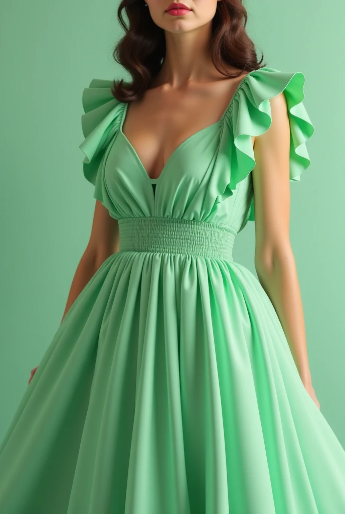 I want a dress in different neon colors with a neckline with white stones 