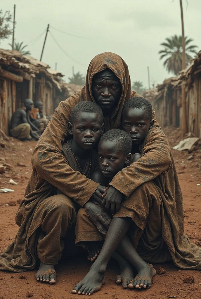 Show a picture of a famine