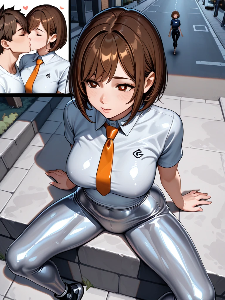 (NSFW, (((debris flies, highest quality, realistic))), (shiny skin), (nffsw, 8k wallpaper, High resolution), perfect anatomy, cinematic lighting, Physically based rendering, award-winning, highly detailed skin, highly detailed face, Beautiful eyes in every detail, Carl Zeiss 85mm F/1.4, highest quality, become familiar with), 1 girl, alone, full nude、Ahegao、A large amount of love juice flows out、Squirting、She has ring piercings on both nipples、suffering from pain、The whites of my eyes are peeling off、I&#39;m fainting、Crouching down in a back alley at night、With a troubled look、There is graffiti on the body、pale pubic hair、big breasts、Ahegao、No modification、no mosaic、realistic vagina、The whole body is shown、