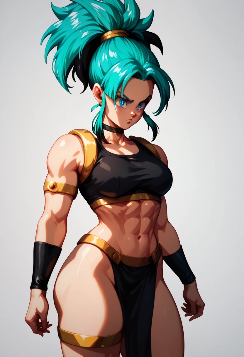 Kefla
Solo . Simple background , muscular , Lineart , Standing , Normal pose , fullbody , kefla_dragonball,jewelry, earrings,