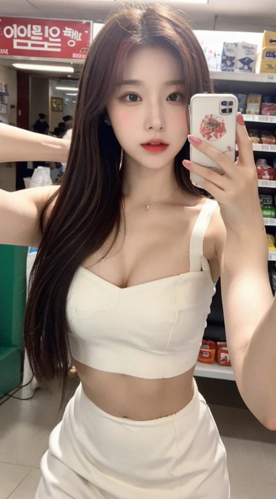 swimsuit model、Newcomer、semi-long black hair、whole body、catwalk
