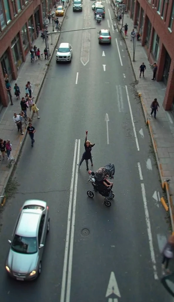 greta thunberg, there is a desperately shouting woman holding a consciousless and wounded man in the air on a dirt road, a beautiful blond woman, a intensly madeup blond woman, a young and stylish young woman, internet meme, hrushevka on background, cursed images, crucifixion of a soccer star, cursed image, photo-shopped, background is a slum, greta thunberg as a homeless man, photobashing, brutal fight, an ahoge stands up on her head, backyard wrestling, creepy!!!
