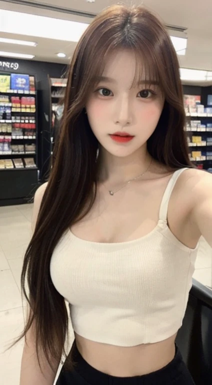 (1 Korean star with royal sister style), ((best quality, 8k, masterpiece: 1.3)), focus: 1.2, perfect body beauty: 1.4 , (funny expression), (city street: 1.3), highly detailed face and skin texture, fine eyes, double eyelids, whitening skin, (air bangs: 1.3), (round face: 1.5), (slim hip skirt: 1.4),