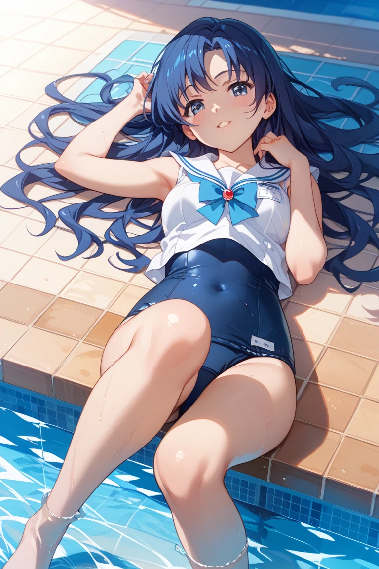 a cute loli，Barefoot，Tummy down，Look up at your head，raise her legs，shift dresses，white  panties，largeeyes，Cute faces in anime，looking at book，Wet，エロ