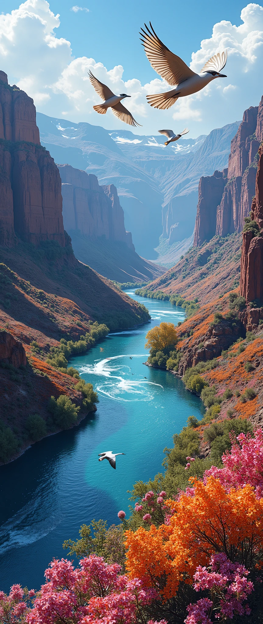high image quality画像では、high image quality画像、(Extremely Impressive VecG Unity 8k wallpaper)、images of the Colorado river in flower season、Majestic Scenery 、Birds fly、Award-Winning Photos、 in different colors、Inclusive 、high image quality、colorful flowers bloom profusely、Fish fly、Precise flower fields、Put the 、fascinating and harsh situations that have become a hot topic{x}、 Deep Valley 。