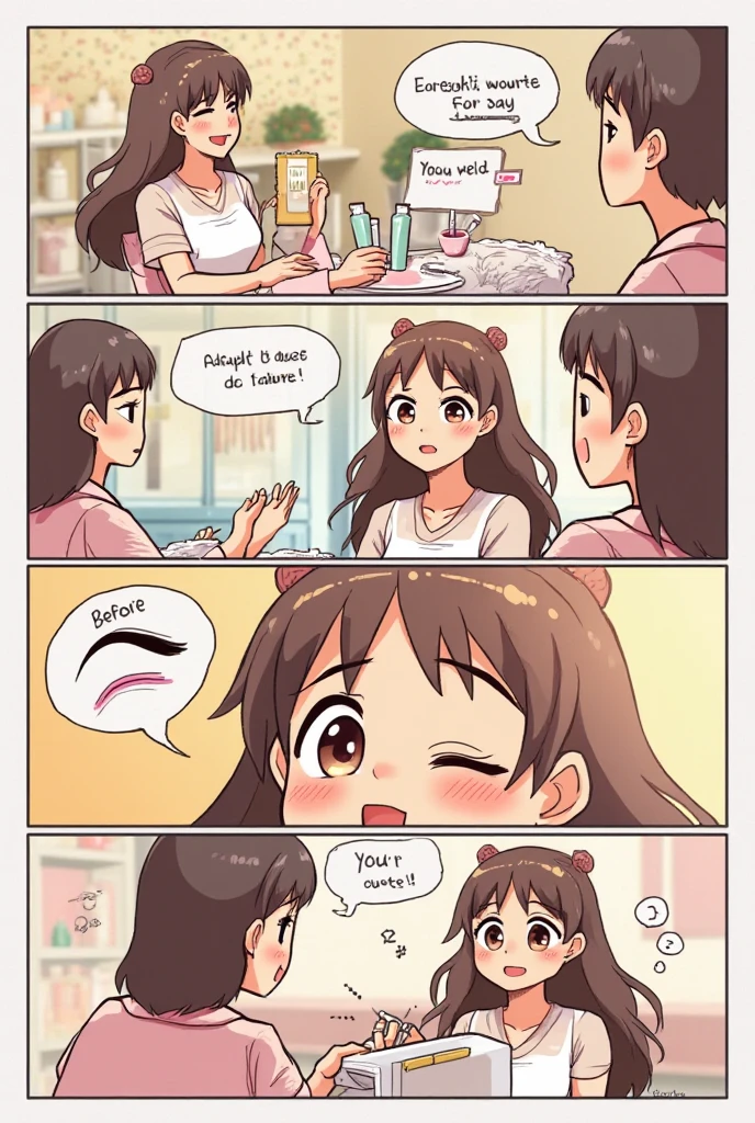 Anime - style illustration of two women kissing in a café, Japan goddess,Beautiful and moving,two women in dresses standing next to each other in front of a tv, pov, two girls, annoying sister vibes, lesbians, cute girls, gen z, looking this way, pov shot, two models in the frame, sisters, hd, they are very serious, lesbian, multiple, 2 sisters look into the mirror, serious faces, photo shoot, kissing each other in mouth, tongue, saliva, smirking lustful smile, girlfriends kiss, love, steam