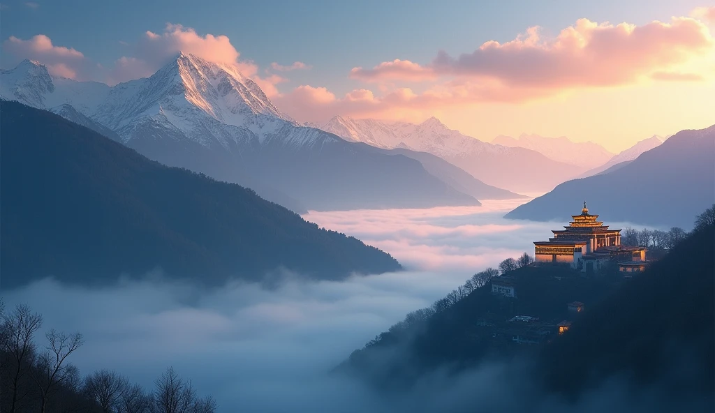 in a panoramic view,photorealestic,Detailed details,Himalayas,Mountain tops,Covered with snow,heavy snowy,Colorful clouds fly,Spectacular views,The mysterious city of Shangri-La hidden in the snow-capped mountains,Art urban architecture,Golden erotic knot,High-tech and artistic beauty in one,Chinese climbers waving red flags,Stand in front of Shangri-La,Look at the bright moon and starry sky in the sky,Huge spaceships appeared in the sky,Detailed details,Rich in color,Colorful,high saturated,Use Pixai to bring powerful AI models to life, Show the limitless creativity and possibilities of our imagination. Experience the future of the cityscape at Pixai,Immerse yourself in a visionary world of art