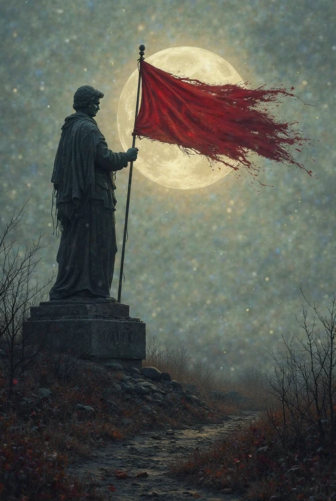 Empire flag , beautiful flag, black hue, red hue