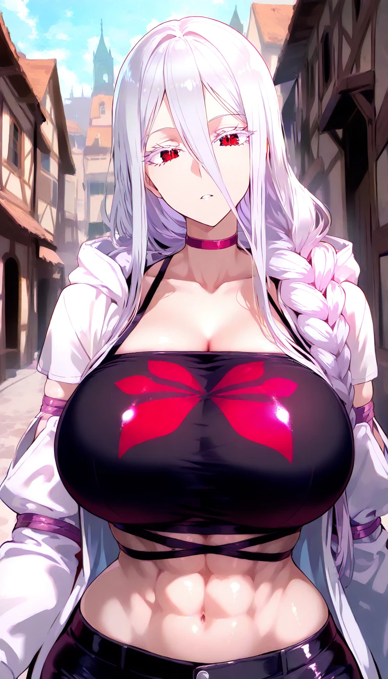masterpiece, ((royal dressed)), ((wing)), halo, (best quality), (solo), 1girl, reona, silver hair, purple hair , (long skirt), long hair, purple eyes, sexy woman, hair between eyes, hair ornament, vibrant colors , natural lighting, RTX, (huge tits), (detailed face:1.2), (perfect eyes:1.1) ,(photorealistic:1.1), 8k uhd, looking a viewer, outdoors, simple backround, smile, (upper body), standing pose, ((open legs), temple ruins, cleavage
