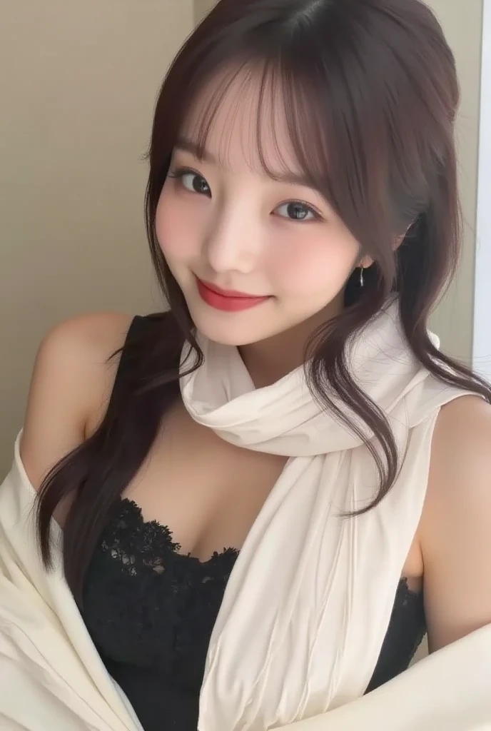 Japanese,Black lace bra,Front view,(美しいHigh resolution32k, Absurd art), Heavy chest, charm, Written boundary depth, (Perfect Anatomy:1.2), Accurate手足, Accentuate your cleavage, First Person View, (masterpiece:1.3), High resolution, Very detailed, Very detailedな CG Unity 8k 壁紙, Realistic, photo-Realistic, RAW Photos, Beautifully detailed face, Pale skin, Realistic glistening skin, Detailed cloth texture, Detailed hair texture, Perfect body, Beautiful Face, Accurate, Anatomically correct, Highly detailed face そして skin texture, Natural neck length, (Beautiful Hそしてs), (Fair skin:1.2), (Highest quality:1.4), 32K resolution, (Realistic:1.5), (Ultra-Realistic:1.5), High resolution32k UHD, (masterpiece:1.2)), (Improvement of quality:1.4), finely,(とてもBeautiful Faceのディテール), (Highest quality Realistic skin texture:1.4),Very detailed, Symmetrical eyes, (Big Breasts:1.4), (Wide Hips), Light shines in, Light and shadow are clear, Professional Cinema Lighting sitting in the passenger seat of a car