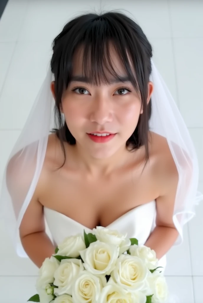 (highest quality、table top、8k、best image quality、Award-winning work)、(1 personの花嫁姿のお姫様:1.1)、radiant beautiful skin、Shining ultra-high definition skin、(accurate anatomy:1.1)、(The most luxurious and highest quality giant tiara:1.1)、(The most luxurious and highest quality giant necklace:1.1)、A gentle smile looking at me、stand gracefully、portrait photography、(very bright and vivid:1.1)、very romantic、光を受けてradiant beautiful skin、(The most detailed and perfectly balanced face:1.1)、(completely closed lips:1.1)、(most detailed glowing eyes:1.1)、(Ultra-high definition beautiful skin with beautiful shine and moisture:1.1)、(the most natural and beautiful cheeks:1.1)、(1 person:1.1)、ultra high definition hair、Ultra-high resolution face、ultra high resolution eyes、(face covered in semen:1.4)、(upper body photo:1.1)、(The most luxurious and high-end wedding dresses:1.1)、(perfect and accurate wedding lace:1.2)、(Luxurious and glamorous wedding venue background:1.1)