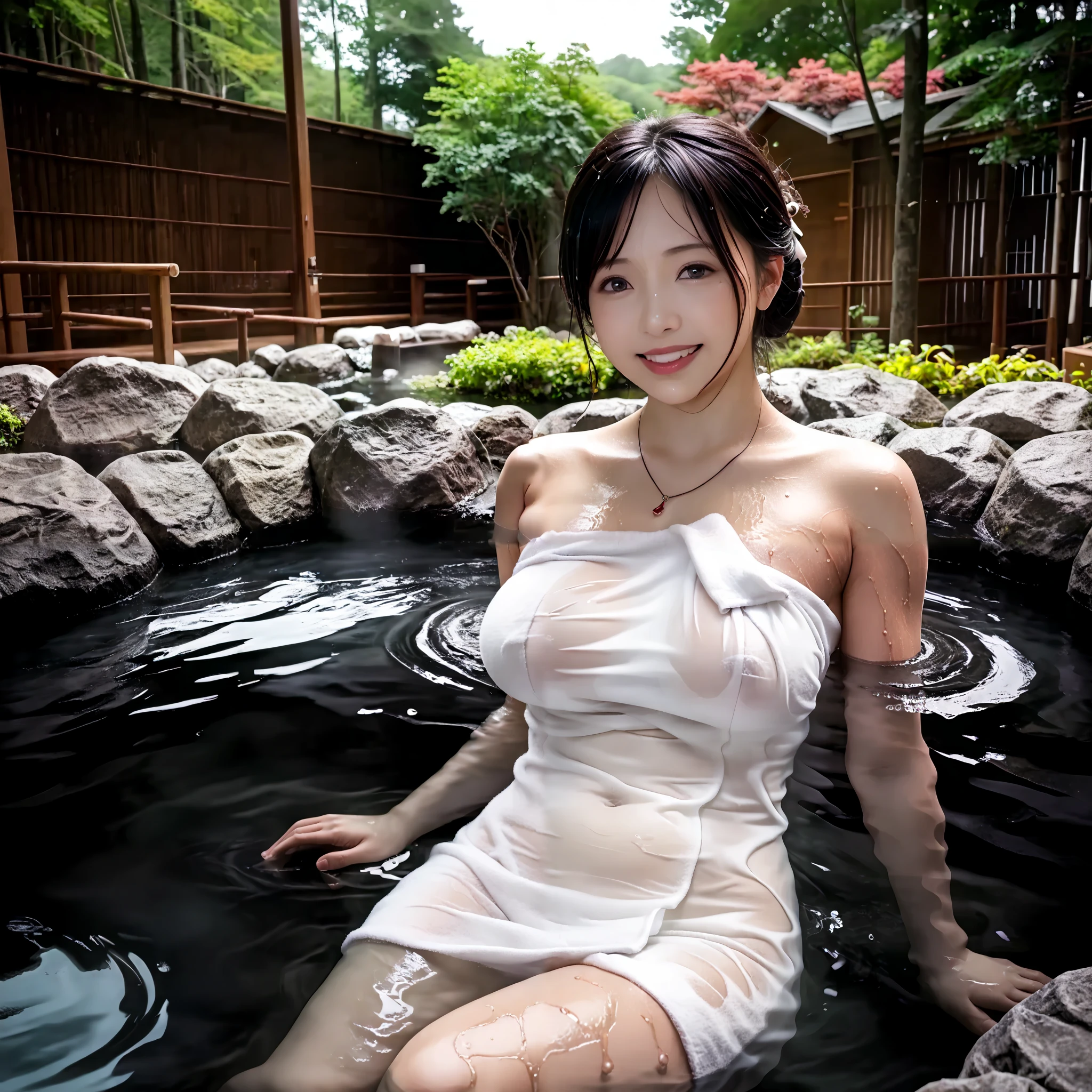 dvd label、High resolution detailed depiction、cinematic lighting、No text、((Very young small Japanese pregnant woman and old man in hot spring hot spring at night))。Two-shot full-body image,no clothes、one navel、A happy with very small breasts and a fat old man, Japanese old night hot spring, Grandchildren and grandfathers,((N.F.S.W.))