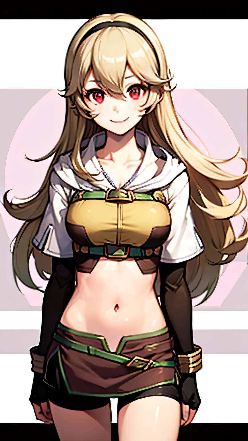 corrin, 1girl, solo, smile, red eyes