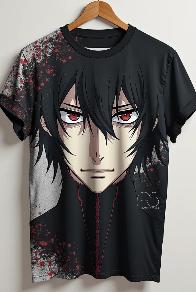 Oversized t- shirt with premium look with print of anime character sukuna