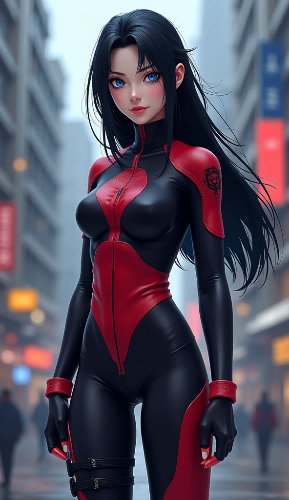 Beautiful Spider Woman ,Body tights,huge ,skyscraper,Movie Scenes,