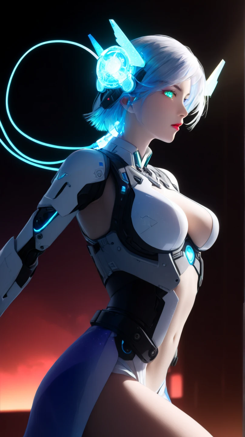riven, smirk, seductive smile, portrait,, (acclaimed, alluring, captivating, exciting, gorgeous, striking:1.3)