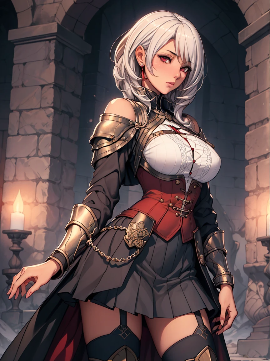 (masterpiece, best quality, ultra-detailed, highres), perfect face, sidelighting,official style,dark souls 3,fire protection woman, lustrous skin, standing,
(bloom), lighting, ray tracing,