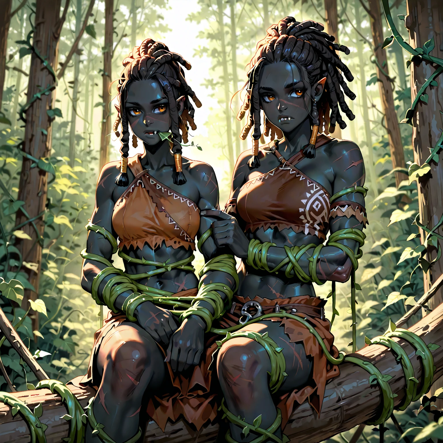 Black、Stinking eyes、Dynamic Angle、In the jungle、river、Amazoness、Girl、Girl、Younger、Short、Lower school girls、Innocence、Pure、Pussy、Indian、Both eyes open、National costume、Ethnic Makeup、Black Skin、Small breasts、Nipples、Get on all fours and raise your buttocks up and point them

