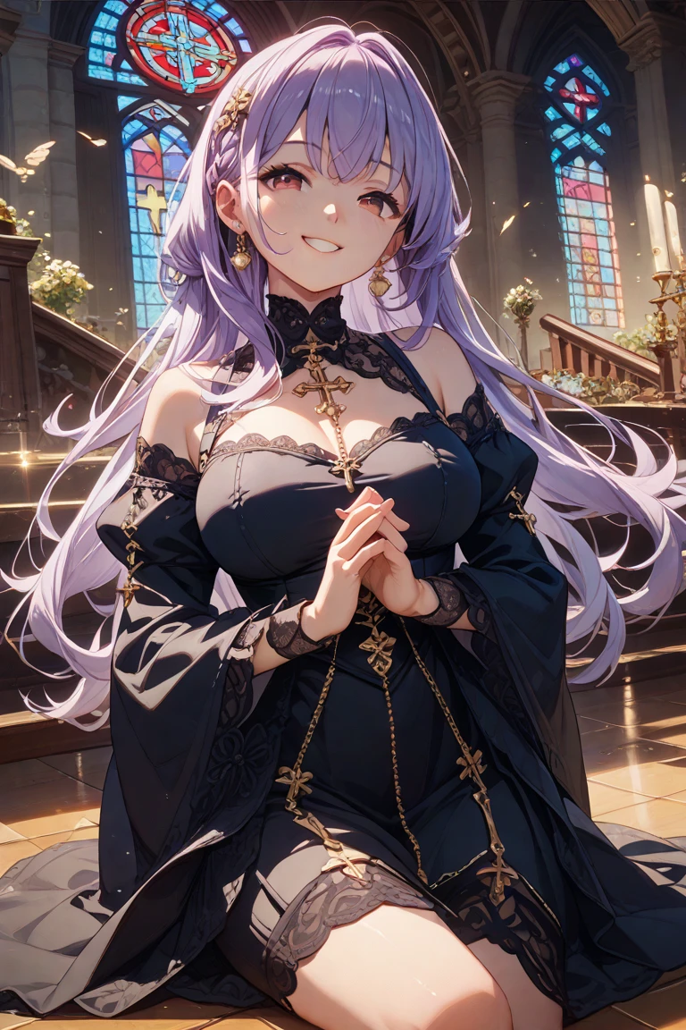 fgokama, <lora:kama-lora-nochekaiser:1>,
kama, hair ribbon, (red eyes:1.5), red ribbon, ribbon, long hair, white hair,
BREAK armlet, bare shoulders, bikini armor, bracelet, collar, detached sleeves, dress, earrings, floral print, jewelry, metal collar, miniskirt, pelvic curtain, purple dress, purple skirt, purple sleeves, purple thighhighs, ring, skirt, thighhighs, thighlet,
BREAK looking at viewer,
BREAK indoors, bed
BREAK <lyco:GoodHands-beta2:1>, (masterpiece:1.2), best quality, high resolution, unity 8k wallpaper, (illustration:0.8), (beautiful detailed eyes:1.6), extremely detailed face, perfect lighting, extremely detailed CG, (perfect hands, perfect anatomy),