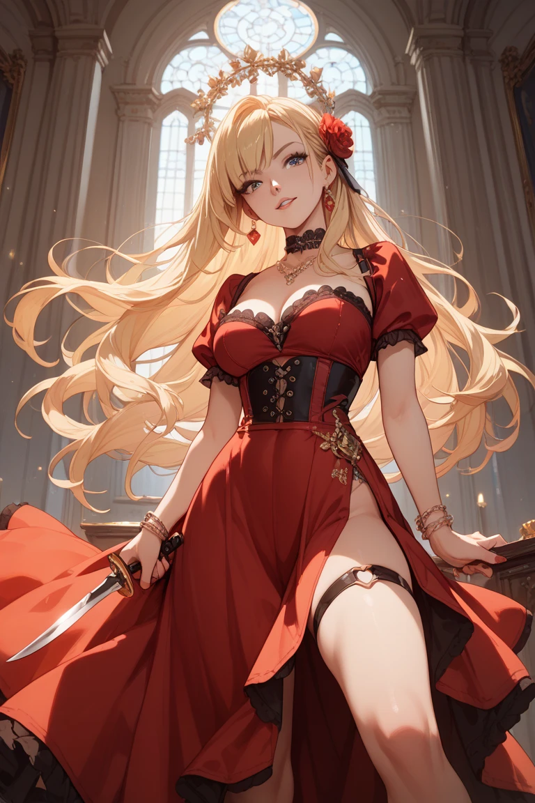 (masterpiece, best quality), intricate details, 1girl, 1girl in, age19, Solo, Long hair, Colossal, Looking at Viewer, blond hair, Alexis Texas (standing full body toe to head by wooden pole:1.2) iron collar, arms behind back, iron cuffs, shackles, bound, bondage outfit, harness, o-ring, bondage outfit blindfolded cover eyes, happy red cheeks, chain leash collar choker neck bell shackles wristbands bracers bracelets, cleave gag, sad face, red cheeks, cryings tears, painful (she was sold and betrayed by her own family)
