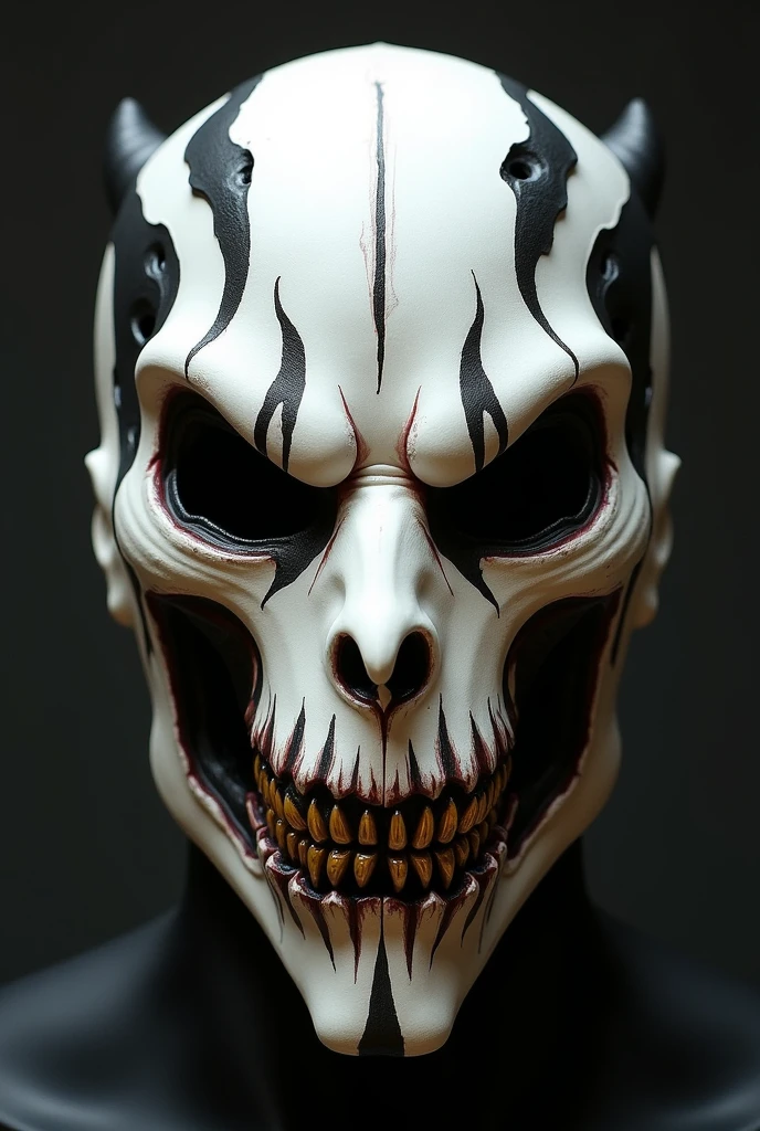 wood texture, and wooden cracks in the mouth of the mask