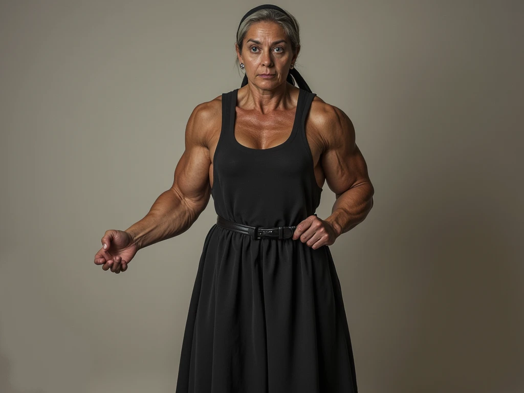 SCARFS, ((Bright Floral Pattern)), ((Short Pencil Skirt)), (Pencil Singlet floral pattern), (Arm Muscles:1.8), ((Neck Lace)), ((6x-UltraSharp)), Milf Bitch, ((Singlet)), Straddling, ((Naked white)), ((Old Lady :1.6)), Very cute like a Matured Lady, ((Stylo Stylish Hijab)), adorable, 2 girl, 55 years old, baby face, shy, half body portrait, ((ANGRY FACE EXPRESSION)), (face details: 1), (eye details: 1), Cute posed. proportional body. Ultra High Res. (realistic: 2), UHD, Tiny breasts