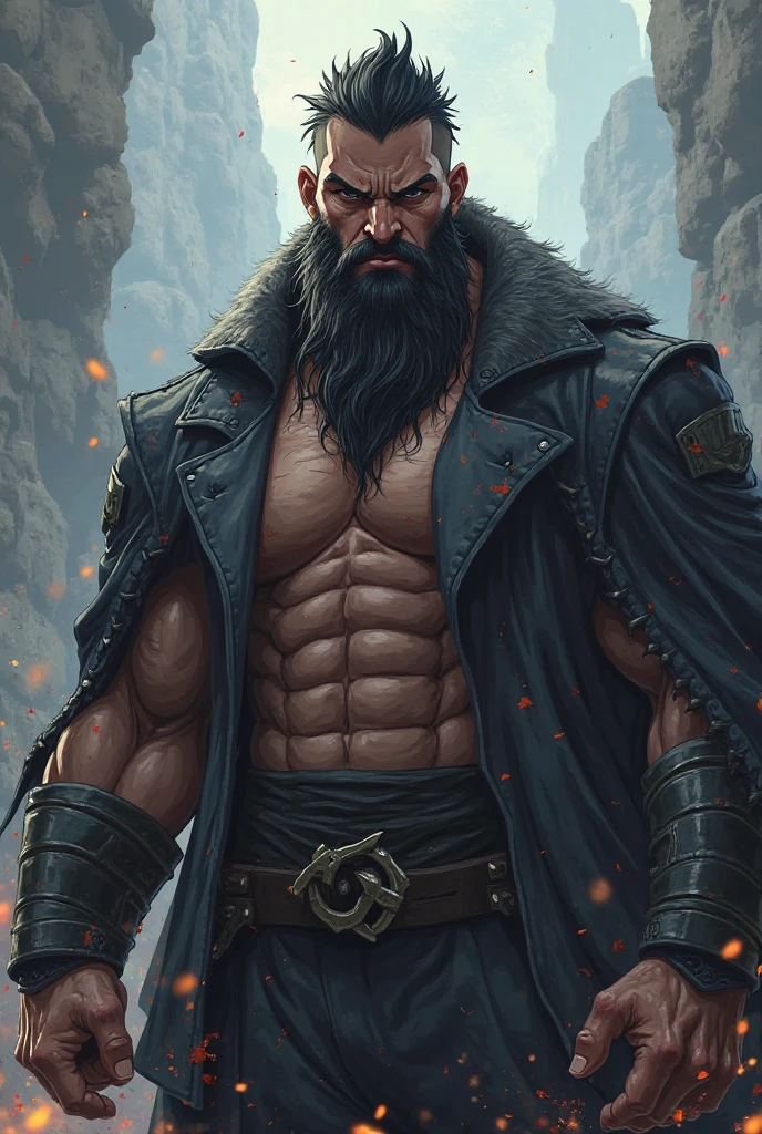 Living deep in the mountains、Strange monsters、Please draw a demon。Huge body and sharp horns、Have red skin、Please emphasize that he has a huge club in his hand.。