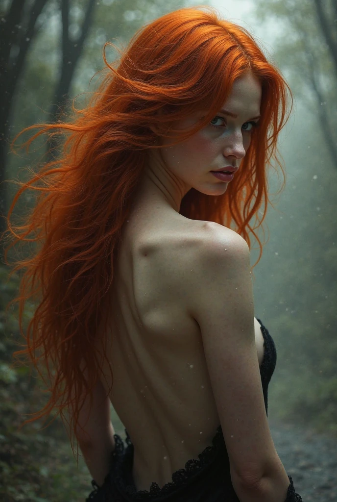 Dark Fantasy Art of <lora:Little Red Riding Hood:1>
Little Red Riding Hood a naked ass woman with red hair standing in the water, dark, moody, dark fantasy style