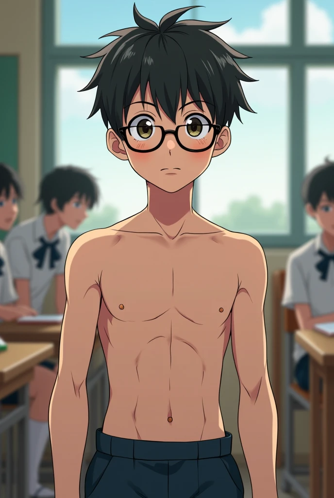 1boy、Cute handsome man、Japanese male, 、handsome man、Mash Hair、Completely naked、Full nudity、erection、Huge penis、Highest quality、Realistic、beautiful、Sad look、Cover your penis with both hands、In front of the blackboard in the classroom、Many students、完全Completely naked、Full nudity、Cover your penis with your hand