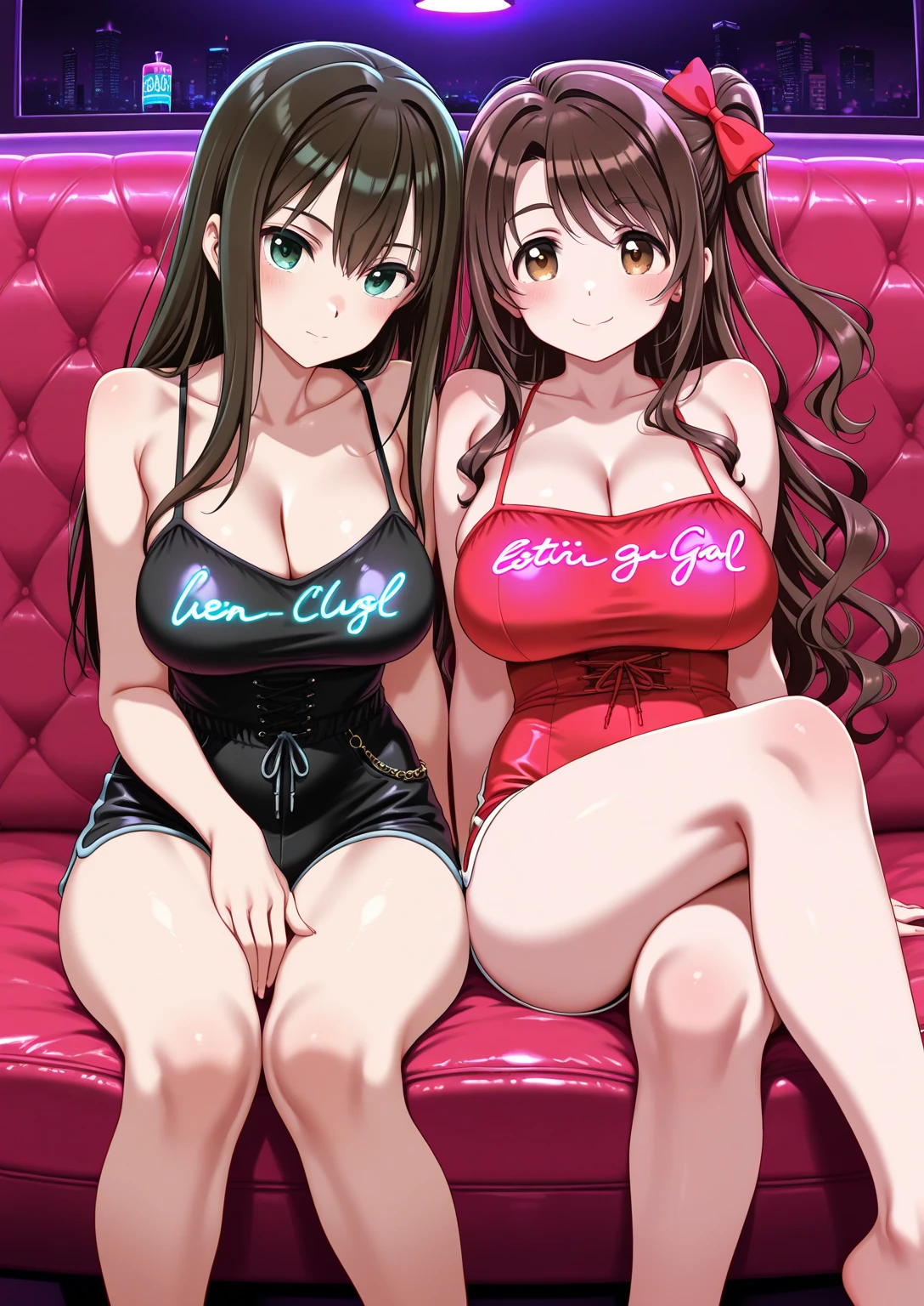 Highest quality, masterpiece,Big Breasts、bed、Massage、Gym suit、Embarrassing、
