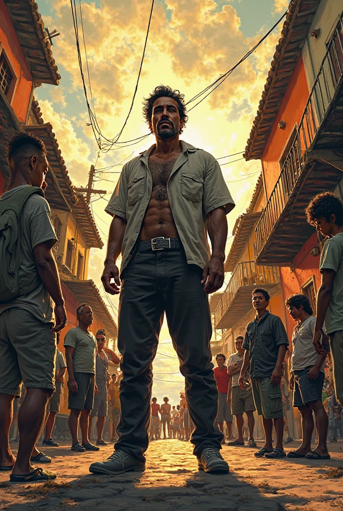 Raising Brad Pitt, working in the favela of Rio de Janeiro as a worker.