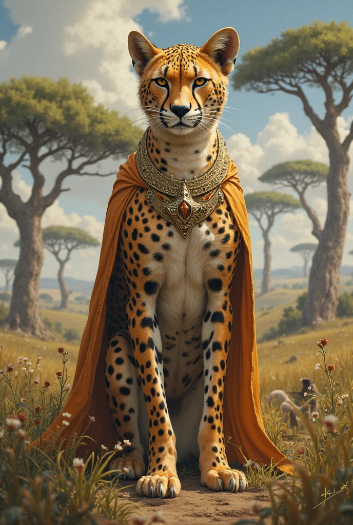 fat female cheetah, hammock, kimono, silver bracelets, silver necklace, silver earrings, detailed face, detailed eyes, detailed nose, detailed lips, resting cheetah, realistic, photorealistic, ultra-detailed, 8k, best quality, masterpiece, cinematic lighting, dynamic composition, warm color palette, glowing fur, intricate patterns, flowing fabric