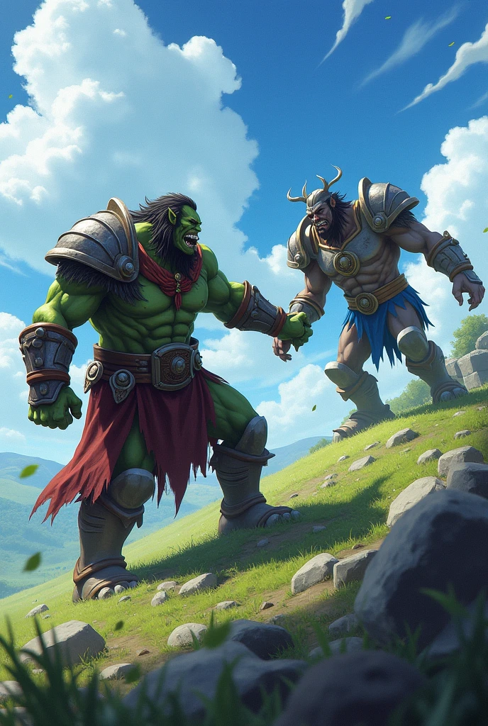 Ultra Detailed, Beautiful, Masterpiece, Best Quality, Half-Orc, Epic, Fantasy,1guy, dungeons and dragons,