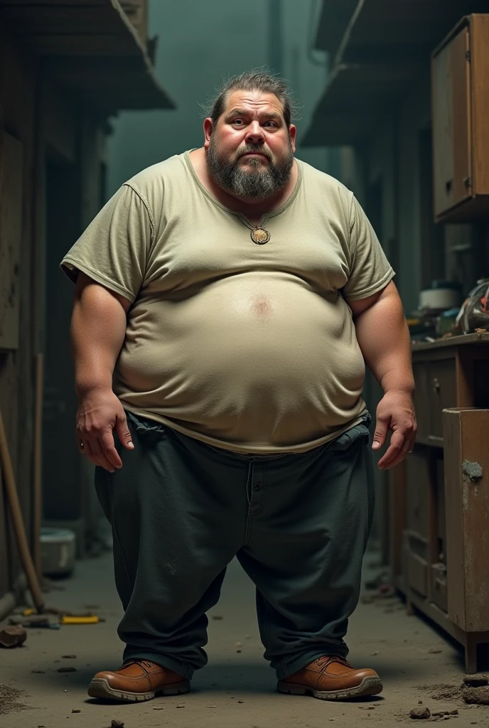 Photorealistic、Japanese、middle aged、Thick、Single eyelid、6 heads、Soft impression、50s、Metabolic、Short moustache、Short shaved head、square、whole body、Muscle Bear、Japan、same-sex love、indoor、Cock、erection、Full Body、fat、Giant、Masturbation、Thick legs、Thick arms、Thick face、Fat、muscle、Thick waist、Fat Belly、Short beard、Dark skin tone、Glare、Short arms、Short legs、Bodybuilder、Hairy、Thick waist、Thick neck、Thanos、Plump、Pleasant face、action、Masturbation、、Anal Sex、anal sex、Ecstasy、Construction site、