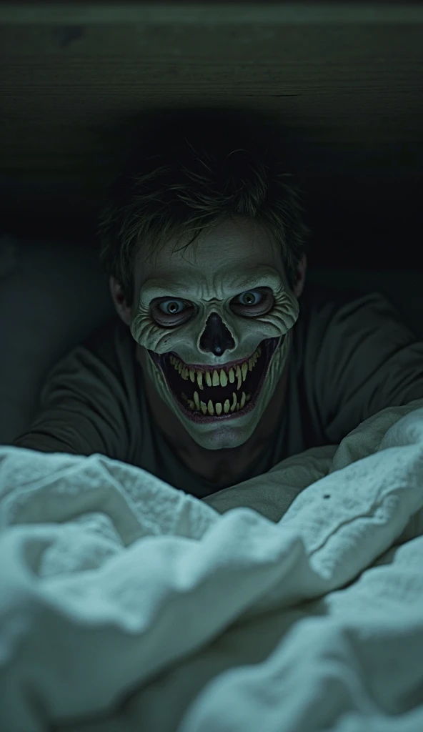 A man in a straitjacket lying in a hospital bed at night, a demonic face watches him on television as he tries to scream for help
, dynamic lighting, photorealistic, trends in the art station, stunning visuals, nebulous, creative, cinematic, ultra detailed, atmospheric, ambient lighting, scary art, bad quality, heavy film grain, desaturated, dark tones, horror, horror, nightmares, psychological terror, 90s