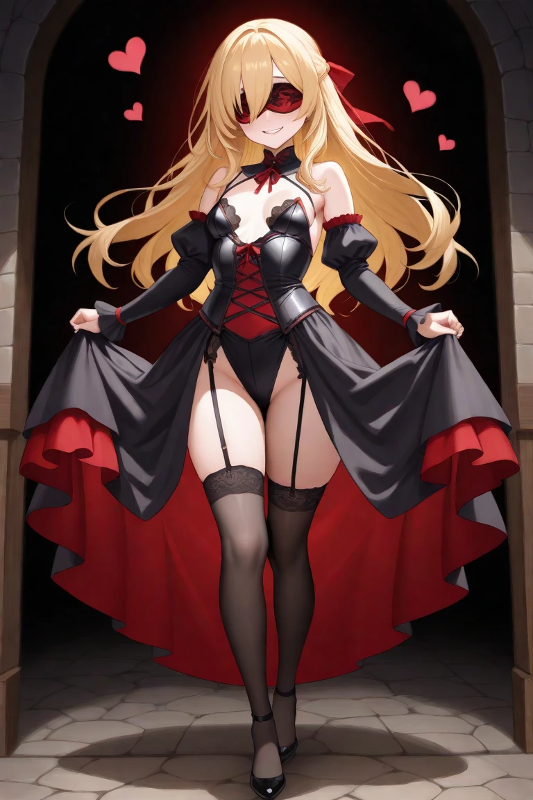 masterpiece, best quality, long hair,  medium breast, cleavage, navel, slim legs, morgan fate blonde hair, mage, forest