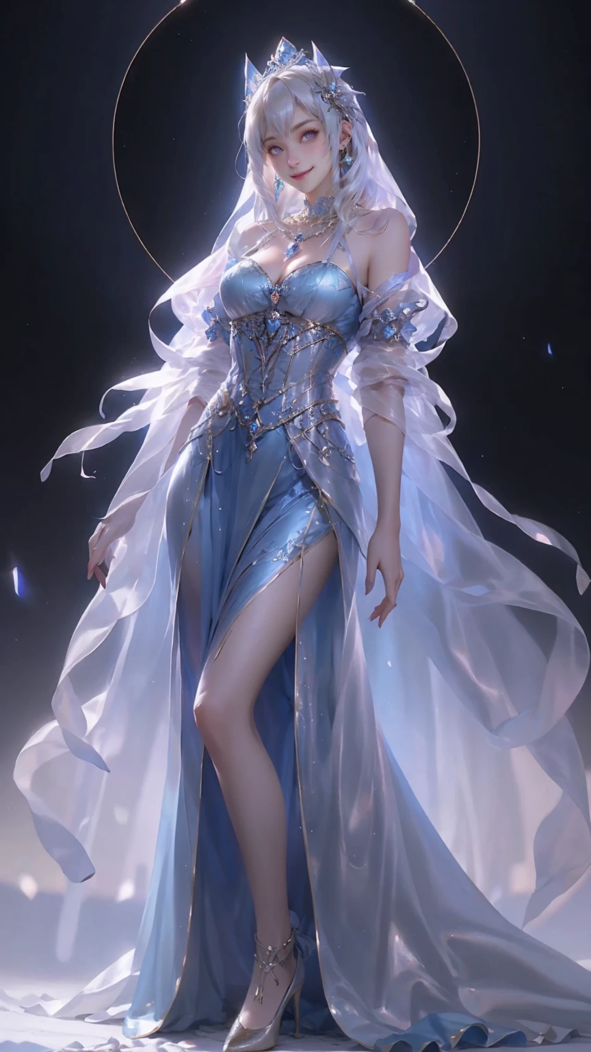There is a woman wearing flowers woven with turquoise,In dance,Butterflies fluttered around her, beautiful face,Nice big eyes,Fair, Delicate and Smooth Skin,Accurate hands,perfect body figure,Accurate human anatomy,White space,stunning 3d render of a fairy, Ethereal beauty, Ethereal fantasy, Unexpected surprise,a stunning young ethereal figure, karol bak uhd, high fashion fantasy, fantasy. Intricate, Goddess. Extremely high detail, fantasy beautiful, ethereal details,ethereal skin,tmasterpiece,4K,professional photoshooting,