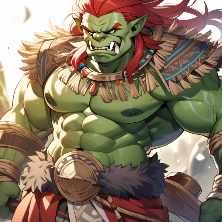 a furry eastern dragon, long whisker, green fur, bare chest, big chest, big build, warrior waist armor, sandal, ((eastern dragon), ((green dragon)), ((waist armor)), furry art, full body, mature, tall, daddy, muscular, rounded face, ((no coat)), ((berserker)), scar body, (scar), bare body, many scars on body, scar face, long beard, very muscular, beefy body, (((bare chest))), (((large pecs))), (((hold a long and big axe))), action pose